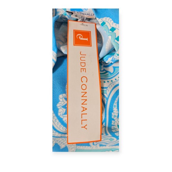 🛍️ Jude Connally Paisley Halter Dress - Women's Small - NWT Blue Multicolor - Picture 7 of 7